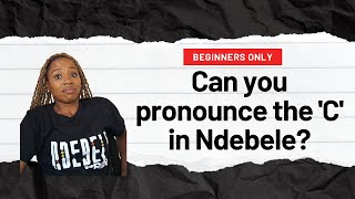 Ndebele Reading Class for Level 0 Beginners  Lesson 2 [upl. by Perce]