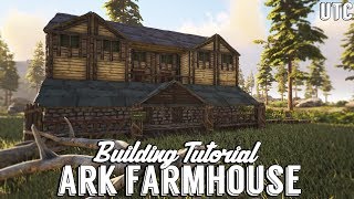 Ragnarok Farmhouse  Ark Building Tutorial No Mods  How to Build a Large Wooden House [upl. by Cato]