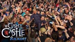 Cody Rhodes crowd surfs into Glasgow Clash at the Castle Kickoff June 14 2024 [upl. by Volding57]