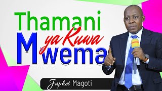 🔴Live THAMANI ya kuwa MWEMA  Vipaumbele Vya Imani   Japhet Magoti [upl. by Nauqit]