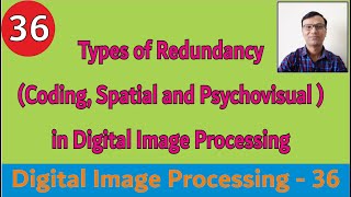 Types of Redundancy Coding Spatial and Psychovisual  in Digital Image Processing DIP DrDafda [upl. by Tasia864]