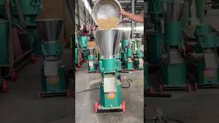 Pure rice husk feed pellet machine testing [upl. by Nahsin]