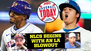 Dodgers BLOW OUT Mets in NLCS game one  ALCS begins  Baseball Today [upl. by Yablon]