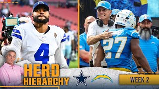 Herd Hierarchy Bucs crack Top 10 Cowboys and Chargers climb in Week 2  NFL  THE HERD [upl. by Fonville]