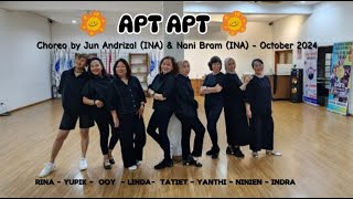 APT APT  LINE DANCE Demo by Ladies in Black Choreo by Jun Andrizal INA amp Nani Bram INA  Oct24 [upl. by Eenrahc716]