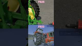 FS22 Vs FS25 farmingsimulator25 farmequipment [upl. by Marozik]