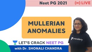 Mullerian Anomalies  NEET PG 2021  Dr Shonali Chandra [upl. by Ob]