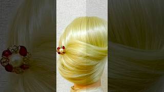 Hairpin Accessories Hairstyle 1 week Idol Hair Friday ヘアピン 簡単！夜会巻き shorts short [upl. by Crist]