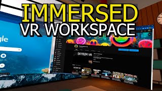 Immersed VR Workspace  Recorded with New Quest 2 V44 Recording Settings [upl. by Kosiur913]