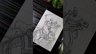 Jhansi Ki Rani Laxmi Bai Drawing ✍️❤️‍🩹🔥 Laxmi Bai shorts laxmibai jhansikirani art [upl. by Marolda]