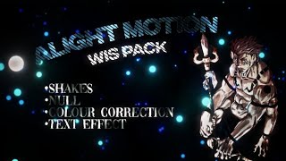 WIS EDITING PACK  ALIGHT MOTION  Shakes Null CC and text [upl. by Eatnoid]