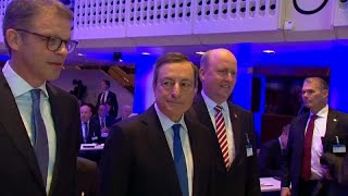 Draghi a Bologna quotIl 75 dei cittadini UE è a favore delleuroquot [upl. by Wilkins750]