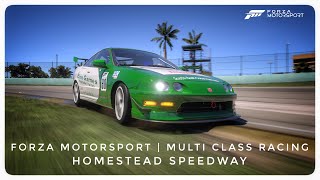 Forza Motorsport  Homestead Speedway  Multi Class Racing  Down To The Wire [upl. by Kcinom]