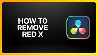 How To Remove Red X On Davinci Resolve Tutorial [upl. by Ariew]