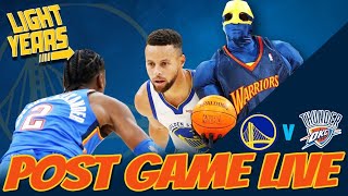 Warriors v Thunder Post Game LIVE React [upl. by Bushweller]