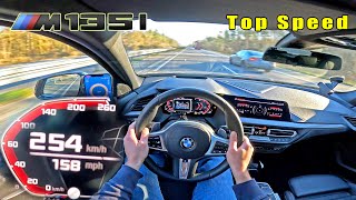 2024 BMW M135i F40 254KMH  158MPH on UNLIMITED AUTOBAHN [upl. by Koerner]