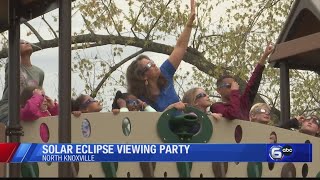 Knoxville mayor joins local students at eclipse watch party [upl. by Stannwood]