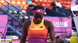 Coco Gauff vs Maria Sakkari  Qatar Open Quarter Final 2022  Full Match [upl. by Gnet]