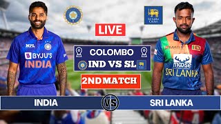 Sri lanka vs India  2nd ODI Match Live Scores  IND vs SL Live Scores amp Commentary  IND Innings [upl. by Mont959]