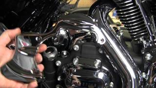 Kuryakyn Garage Street Glide Engine Chrome Install [upl. by Annavahs]