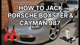 How to Jack Up Porsche Boxster Cayman 987 [upl. by Tymothy]