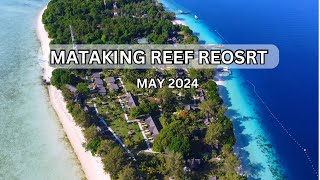 Mataking Reef Resort Island Semporna Aerial View Sabah Malaysia  May 2024 [upl. by Briney]