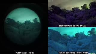 NVG30 vs PVS14 vs Sionyx Opsin Night Vision Device Comparison 🌔 Analog vs Digital [upl. by Moffit]