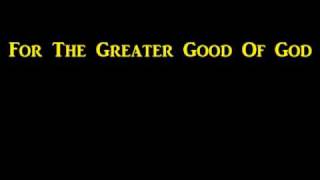 Iron Maiden  For The Greater Good Of God [upl. by Chrotoem]