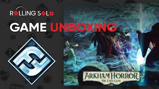 Arkham Horror The Card Game  Return to the Circle Undone  Game Unboxing [upl. by Elaynad]