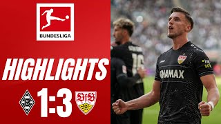 Borussia Mgladbach  VfB Stuttgart 13 Highlights Bundesliga 202425 [upl. by Akenahc504]