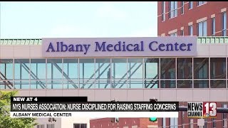 Union Albany Med nurse disciplined for raising staffing concerns [upl. by Eerat]