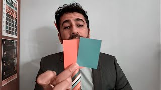 ASMR Colour Card Analysis  but you have Tritanopia [upl. by Gnagflow]