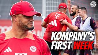 Full of energy amp passion Vincent Kompanys first week as FC Bayern coach 🔴⚪️ [upl. by Jacoby]