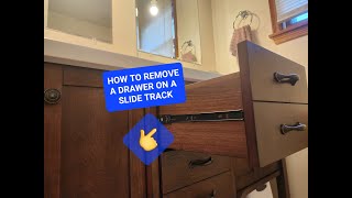 How to Remove a Drawer with a Slide Track [upl. by Arezzini4]