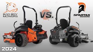 Bad Boy Rebel Vs Spartan RTHD  Commercial Zero Turn Mower Comparison Video 2024 [upl. by Serolod321]