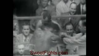 Ezzard Charles vs Jersey Joe Walcott 2  1080p 60fps [upl. by Rehpotsyrhc947]