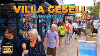 VILLA GESELL Walking Tour  Temporada 2024  ARGENTINA 4K 🇦🇷 [upl. by Ahsiele]