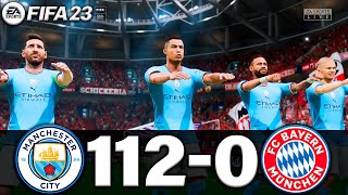 FIFA 23  MESSI RONALDO MBAPPE NEYMAR ALL STARS  MANCHESTER CITY 1120 FC BAYERN [upl. by Refennej]