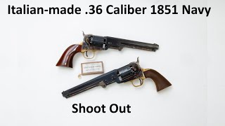 Italian made 1851 Navy revolver shoot out [upl. by Eatnuahc]