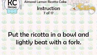 Almond Lemon Ricotta Cake  Kitchen Cat [upl. by Anelav]