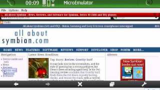 opera mini 5 on n900 using microemulator [upl. by Isied602]