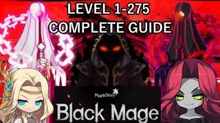 MapleStory BLACK MAGE 2019 COMPLETE LEVEL 1275 TRAINING GUIDE Training Questing Dailies amp More [upl. by Opportina]