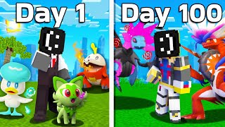 I Spent 100 DAYS in Generation 9 PIXELMON Minecraft [upl. by Wey]