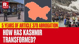 5 Years Of Article 370 Abrogation How Kashmirs Security Has Changed Over The Years [upl. by Claribel]