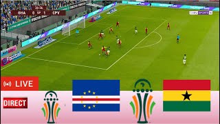 Ghana vs Cap Vert en direct Coupe dAfrique des Nations Résultat du match Gameplay PC pes 2021 [upl. by Stefania581]