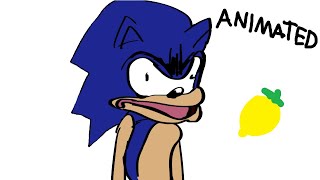 Sonic eats lemon and dies but its animated [upl. by Dru]