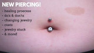 Beginners Guide to a Navel Piercing  What to Know amp Expect [upl. by Marciano]