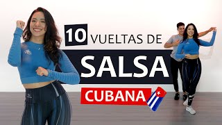 🔥Vueltas de SALSA CUBANA  Nivel básico 1 [upl. by Tim377]