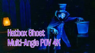 Hatbox Ghost LowLight MultiAngle 4K  Haunted Mansion at Magic Kingdom  November 2023 Debut [upl. by Holt]