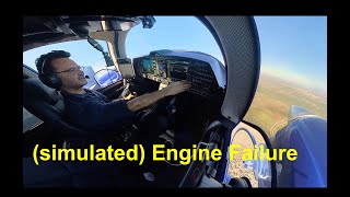 Diamond DA62  Simulated Engine Failure [upl. by Esiuqram638]